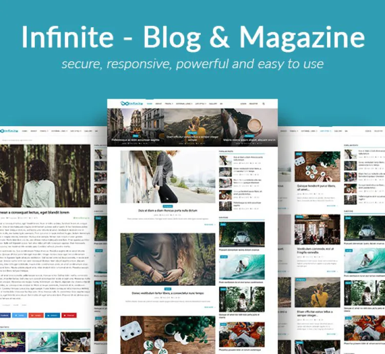 Infinite - Blog & Magazine Script