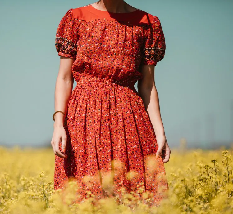 Women red casual dress