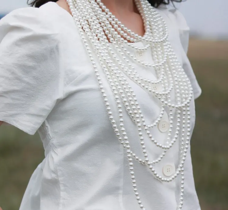 Elegant white lace fabric