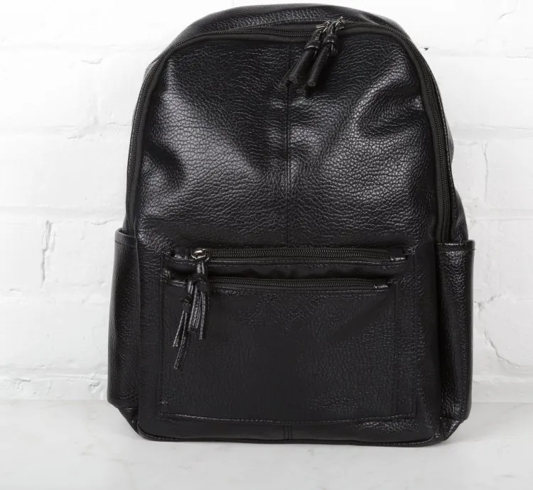 Black fashion women backpack